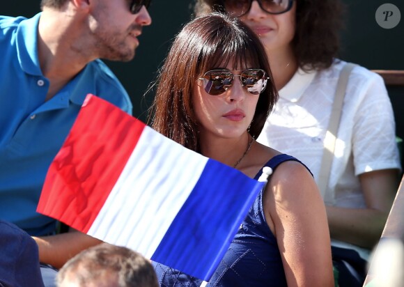Nolwenn Leroy à Paris le 12 Septembre 2014 lors de la demi-finale de la Coupe Davis entre Jo-Wilfried Tsonga et Lukas Rosol à Roland-Garros.