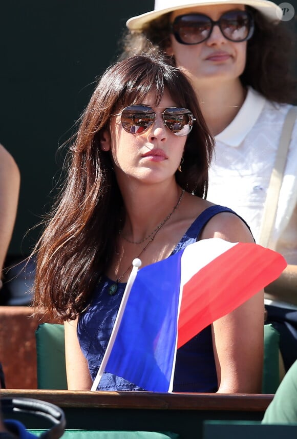 Nolwenn Leroy à Paris le 12 Septembre 2014 lors de la demi-finale de la Coupe Davis entre Jo-Wilfried Tsonga et Lukas Rosol à Roland-Garros.