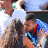 Noura, compagne de Jo-Wilfried Tsonga, à Paris le 12 septembre 2014 après la demi-finale de la Coupe Davis entre la France et la Republique Tchèque à Roland-Garros