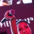 Nicki Minaj s'amuse au Club 79, après le concert de Beyoncé et Jay Z au Stade de France. Paris, le 12 septembre 2014.