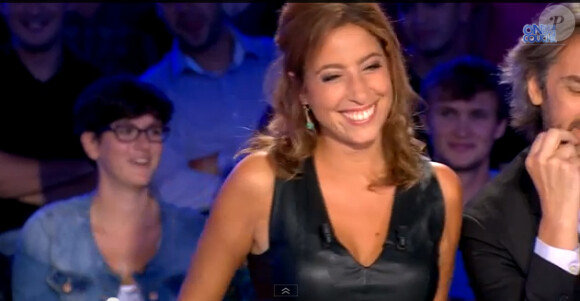 Léa Salamé dans On n'est pas couché, le samedi 13 septembre 2014.