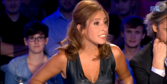 Léa Salamé dans On n'est pas couché, le samedi 13 septembre 2014.
