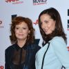 Susan Sarandon et sa fille Eva Amurri Martino, enceinte, lors du gala Movies for Grownups Awards à Los Angeles le 10 février 2014