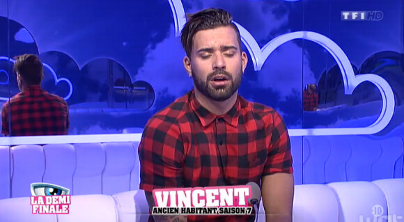 Vincent dans la quotidienne de Secret Story 8, le lundi 15 septembre 2014 sur TF1