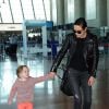 Jennifer Connelly et sa fille Agnès à leur arrivée à l'aéroport de Nice le 18 mai 2014