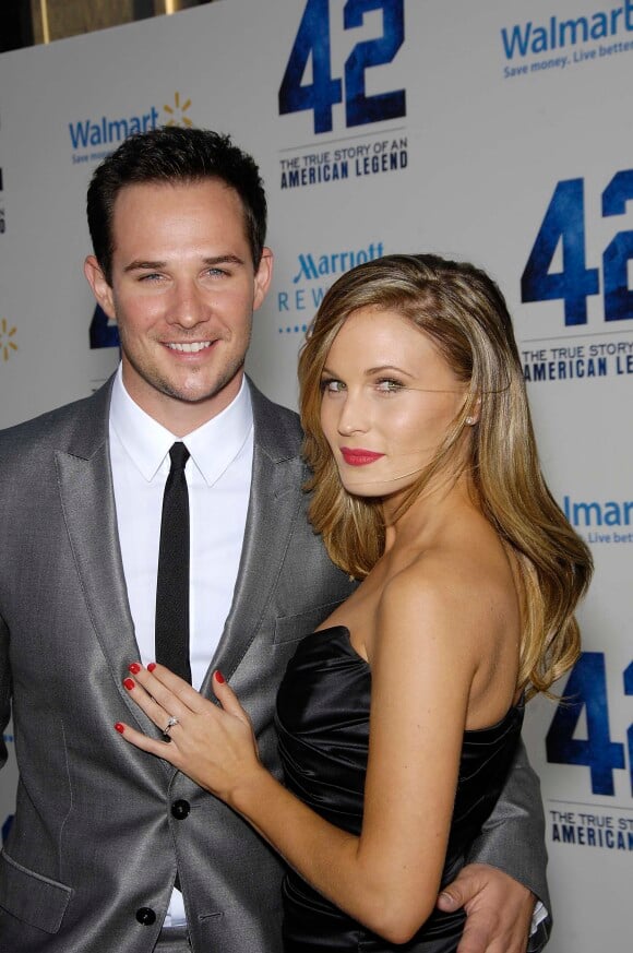 Ryan Merriman et Kristen McMullen - Premiere du film "42" à Los Angeles le 9 avril 2013.