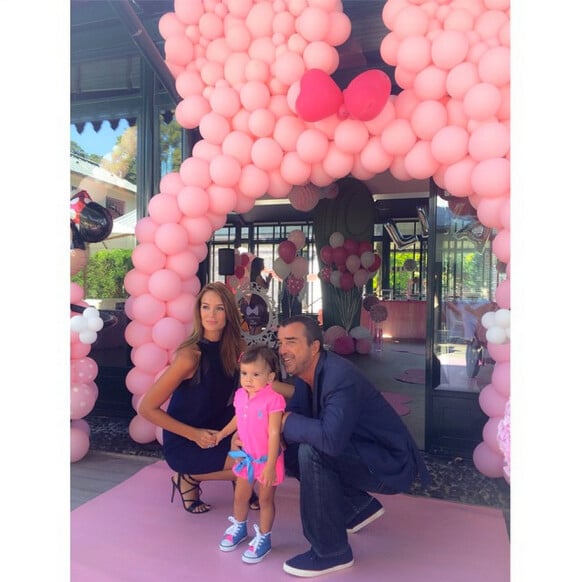 Pour le deuxième anniversaire de leur petite Liva, Jade Foret et Arnaud Lagardère ont organisé une magnifique fête au Jardin d'Acclimatation, dans le 16e arrondissement de Paris, mardi 16 septembre 2014.