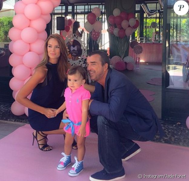 Pour le deuxième anniversaire de leur petite Liva, Jade Foret et Arnaud Lagardère ont organisé une magnifique fête au Jardin d'Acclimatation, dans le 16e arrondissement de Paris, mardi 16 septembre 2014.