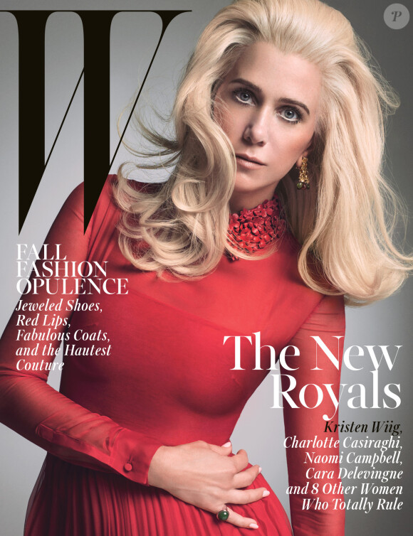 Kristen Wiig en couverture du W Magazine.