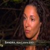 Sandra dans "Koh-Lanta 2014" sur TF1. Episode diffusé le 19 septembre 2014.