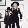 Madonna et son fils David Banda lors des 56e Annual Grammy Awards au Staples Center de Los Angeles, le 26 janvier 2014