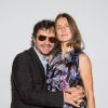 Olivier Zahm et Karla Otto  au photocall de la soirée amfAR à Milan le 20 septembre 2014 