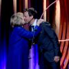 Hillary Clinton et Seth Meyers à la 8e soirée annuelle "Clinton Global Citizen Awards And CGCA" à New York, le 21 septembre 2014.