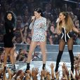 Nicki Minaj, Jessie J et Ariana Grande sur la scène des MTV Videos Music Awards à Inglewood, le 24 août 2014.
