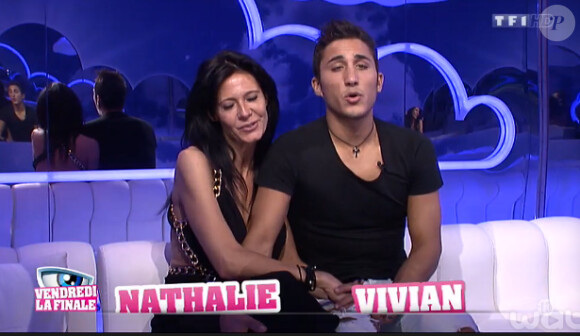 Nathalie et Vivian dans la quotidienne de Secret Story 8, sur TF1, le lundi 22 septembre 2014