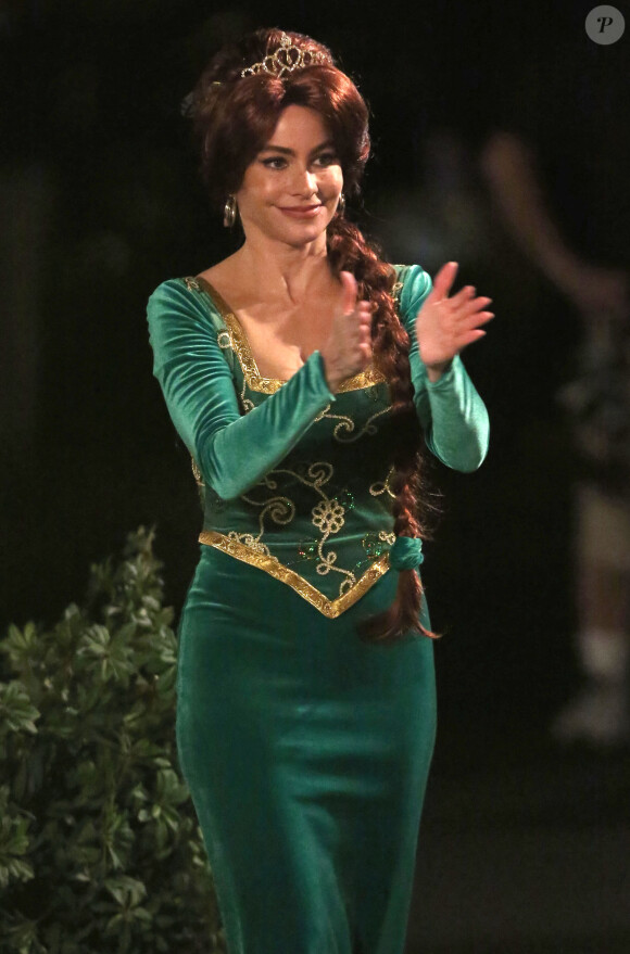 Sofia Vergara sur le tournage de la série Modern Family à Los Angeles, le 18 septembre 2014.