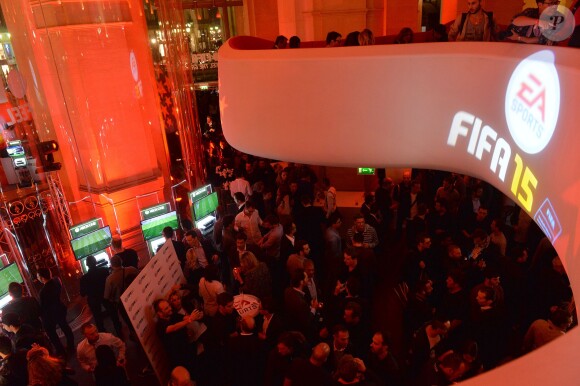Ambiance lors de la soirée de lancement FIFA 15 à l'Opéra Restaurant au Palais Garnier, le 22 septembre 2014 à Paris.