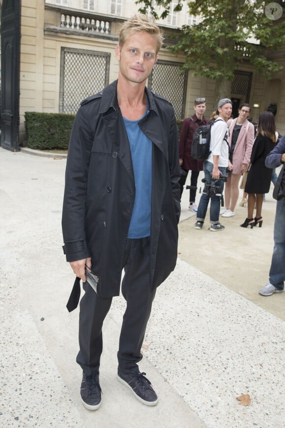 Arnaud Lemaire assiste au défilé prêt-à-porter Alexis Mabille printemps-été 2015 à l'hôtel Salomon de Rothschild. Paris, le 24 septembre 2014.