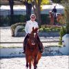 Elena d'Espagne s'entraîne à cheval le 15 novembre 2008 à Madrid.