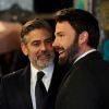 George Clooney et Ben Affleck arrivant aux BAFTA le 10 février 2013