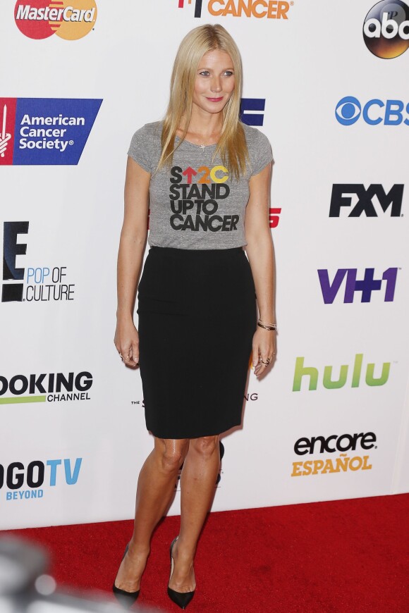 Gwyneth Paltrow sur le tapis rouge de la soirée Stand Up To Cancer (SU2C) à Los Angeles, le 5 septembre 2014.