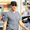 Chris Martin sur le tournage du film "Slashed" à Venice Beach, le 25 juin 2014.