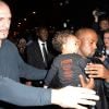 Kanye West et sa fille North - Arrivée des people au défilé Balenciaga prêt-à-porter collection Printemps-Eté 2015 lors de la Fashion Week à Paris, le 24 septembre 2014.