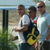 George Clooney, Cindy Crawford et Rande Gerber avec leurs enfants, en vacances au Mexique en décembre 2011