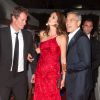George Clooney, Cindy Crawford et son mari Rande Gerber lors de la Mostra de Venise le 31 août 2011