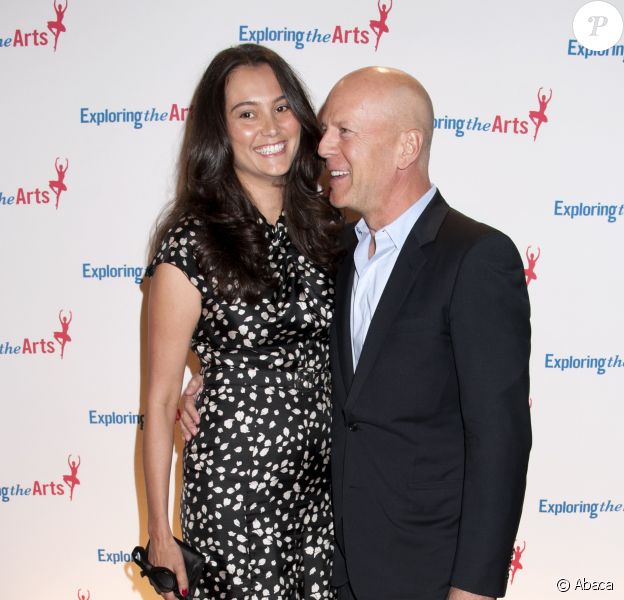 Bruce Willis et Emma Heming lors du 8e Exploring the Arts Gala à New York le 29 septembre 2014.