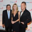 Tony Bennett, Susan Benedetto et Sting, lors du 8e Exploring the Arts Gala à New York le 29 septembre 2014.