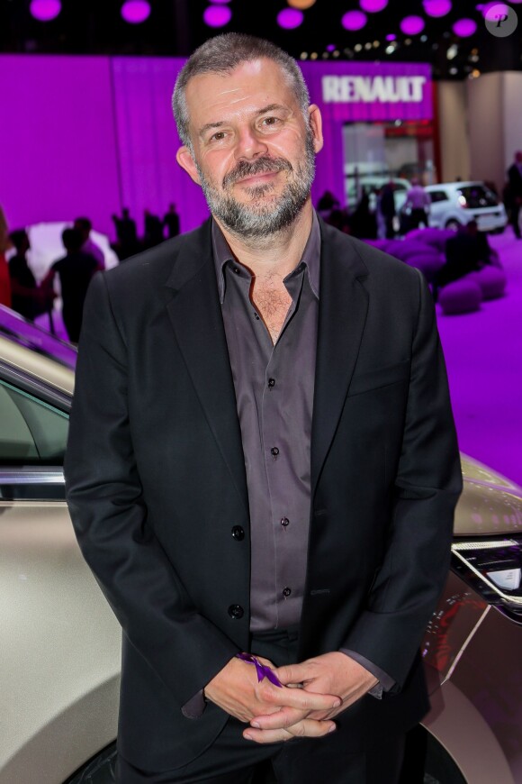 Eric Naulleau lors de la soirée d'inauguration des nouvelles Renault Espace et Clio lors du salon de l'automobile au Parc des Expositions de la porte de Versailles à Paris, le 2 octobre 2014.