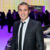 Brahim Asloum lors de la soirée d'inauguration des nouvelles Renault Espace et Clio lors du salon de l'automobile au Parc des Expositions de la porte de Versailles à Paris, le 2 octobre 2014.