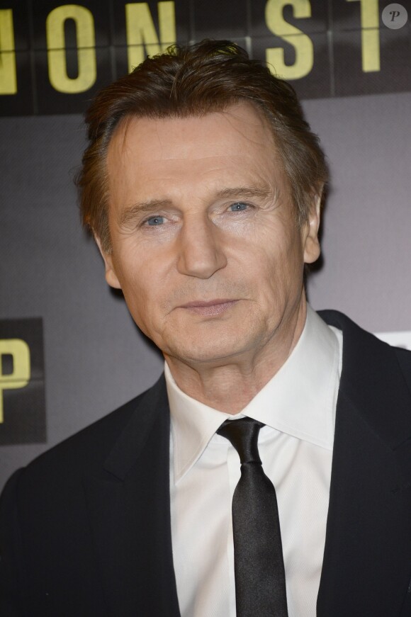 Liam Neeson à Paris le 27 janvier 2014. 