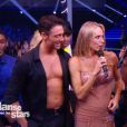 Tonya Kinzinger et le danseur Maxime Dereymez dans Danse avec les stars 5, sur TF1, le samedi 27 septembre 2014