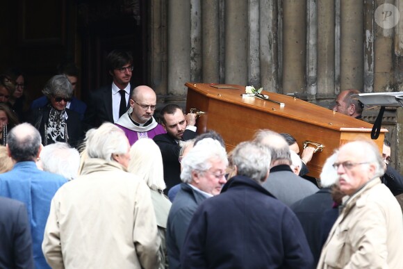 Obsèques du journaliste de Paris Match Patrick Jarnoux en l'église Saint-Germain-des-Prés à Paris, le 7 octobre 2014.