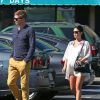 Rachel Bilson, enceinte, et son compagnon Hayden Christensen sont allés prendre le petit déjeuner chez Nat's Early Bite, un coffee shop de Sherman Oaks, leur quartier de Los Angeles, le 7 octobre 2014.