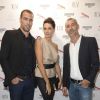Exclusif - Bruno Cheyrou, Jessica LeMarié-Pirès et Christophe Fostokjian lors de la soirée organisée par "Iluxe Saint-Barthélémy" à l'occasion du lancement du concept-store éphémère Condensed à la Galerie Joseph Turenne à Paris, le 7 octobre 2014