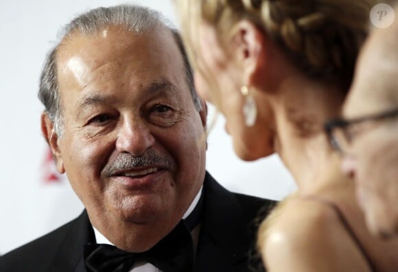 Carlos Slim lors du "Friars Foundation Gala" à New York le 7 octobre 2014