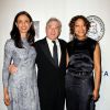 Drena De Niro, Robert De Niro, Grace Hightower lors du "Friars Foundation Gala" à New York le 7 octobre 2014