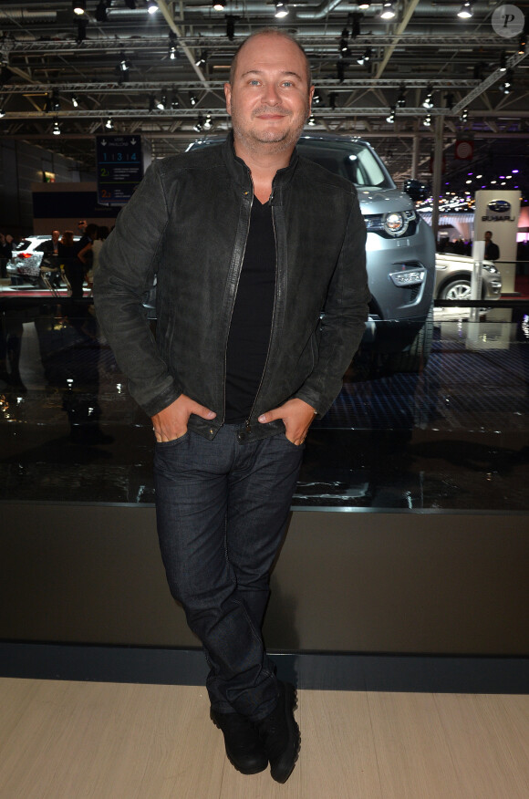 Sébastien Cauet - Soirée Jaguar et Land Rover à l'occasion de l'ouverture du Mondial de l'Automobile au Parc des Expositions de la porte de Versailles à Paris, le 2 octobre 2014.