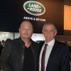 Sébastien Cauet et Marc Luini (Directeur Exécutif de Jaguar Land Rover France) - Soirée Jaguar et Land Rover à l'occasion de l'ouverture du Mondial de l'Automobile au Parc des Expositions de la porte de Versailles à Paris, le 2 octobre 2014.