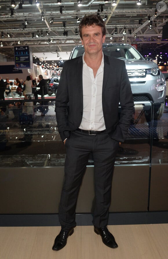 Hervé Mathoux - Soirée Jaguar et Land Rover à l'occasion de l'ouverture du Mondial de l'Automobile au Parc des Expositions de la porte de Versailles à Paris, le 2 octobre 2014.