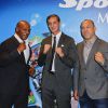 Mike Tyson, Pierre Casiraghi et Wanderlei Silva lors du 25e Sportel de Monaco le 8 octobre 2014 au Forum Grimaldi