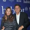 Zazie et Hervé Giaoui (PDG d'Habitat et du Groupe Cafom) lors de la soirée organisée par Habitat pour ses 50 ans à Paris, le 9 octobre 2014.