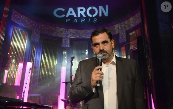 Romain Alès (président de Caron) lors de la soirée des 80 ans du parfum Pour Un Homme de Caron, au Théâtre du Renard, à Paris, le 9 octobre 2014.