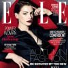 Anne Hathaway en couverture du magazine Elle, édition britannique (octobre 2014)