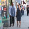 Kim Kardashian et Kanye West lors d'une sortie décontractée et en amoureux à Los Angeles le 12 octobre 2014