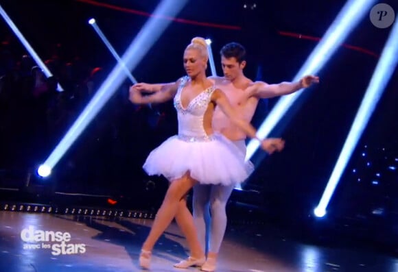 Brian Joubert et sa partenaire Katrina Patchett - Troisième prime de "Danse avec les stars 5" sur TF1. Le vendredi 10 octobre 2014.