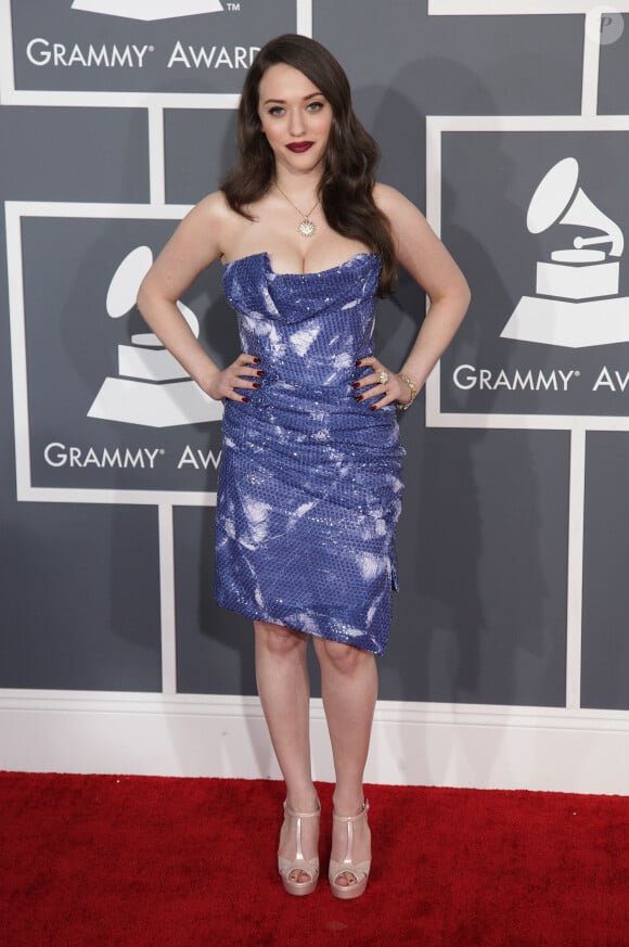 Kat Dennings lors de la 55e cérémonie des Grammy Awards à Los Angeles, le 10 février 2013. 